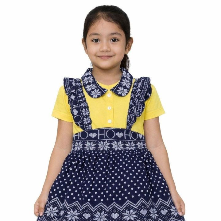 Premium%201%20Piece%202%20Years%20to%2012%20Years%20Baby%20Girls%20Frock%20Dress%20Clothes%20Suits%20Princess%20Christmas%20Kids%20Girls%20Outfits%20Fall%20Winter%20T-Shirt%20Overalls%20Strap%20Plaid%20Dress%20Girls%20Set%20-%20Image%203