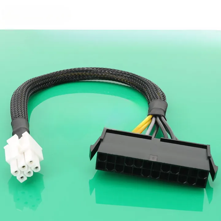 NEW%20ATX%20PSU%20Standard%2024Pin%20Female%20to%206P%20Male%20Internal%20Power%20Adapter%20Converter%20Cable%20For%20Dell%206%20PIN%203060%205060%207060%20Mainboard%20-%20Image%206