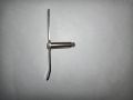 Stainless Steel Blade with Shaft for Juicer Machine 2 blade silver.