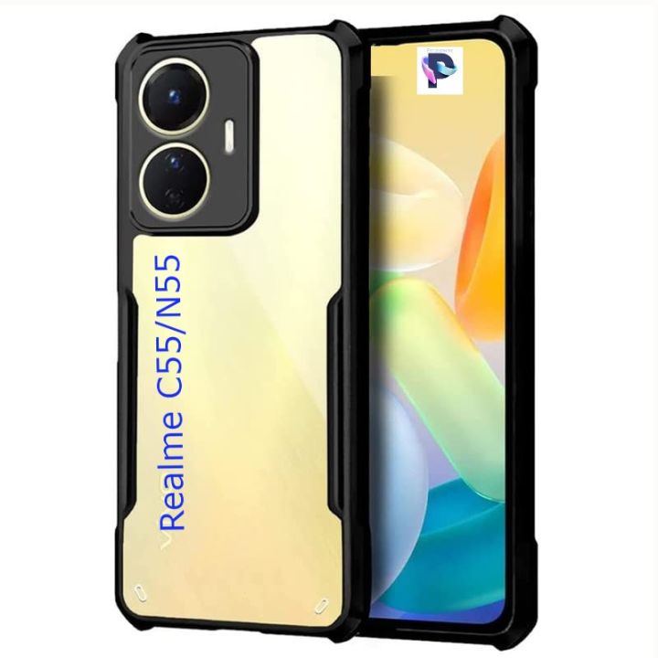Realme C55/Nazro N55 Shockproof Bumper Cover Phone Back cover