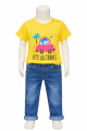 4 Piece Baby Boys Half Sleeve T-Shirt. Stylist Children Boy Summer Suit Set. 