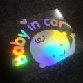 Car Styling "Baby In Car" Waving Baby On Board Tata Sign Cute Car Decal Of Vinyl/Pvc Sticker. 