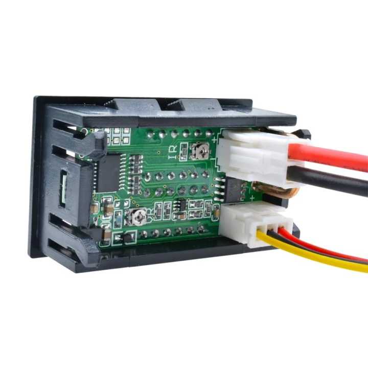 DC%200-100V%2010A%20Digital%20Voltmeter%20Ammeter%20Dual%20Display%20Voltage%20Detector%20Current%20Meter%20Panel%20Amp%20Volt%20Gauge%200.28"%20Red%20Blue%20LED%20-%20Image%204