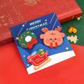 Cute Christmas sticker sticky notes Colorful Cartoon Kawaii Kawaii cartoon adhesive notepad Adhesive Sticky Office supply memo pad for Office organization School assignments journaling Gift. 