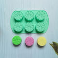 Fruit Shaped Silicone Mold 6 Holes Lemon Shaped Silicone Mold DIY Soap Mold Fondant Chocolate Mould Cake Pudding Baking Mold Luolong.