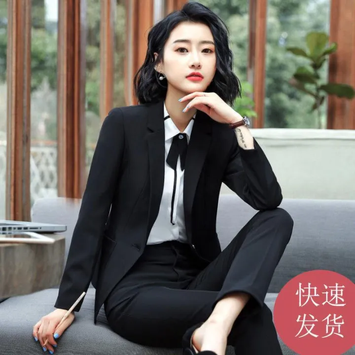 2023Spring%20and%20Autumn%20New%20Business%20Suit%20Women's%20Suit%20Suit%20Female%20College%20Student%20Interview%20Formal%20Wear%20Hotel%20Front%20Stage%20Work%20Wear%20Clothes%20-%20Image%203