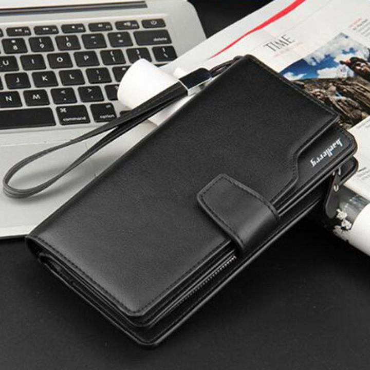 Long leather card holder wallet for men and women Long High Quality Wallet