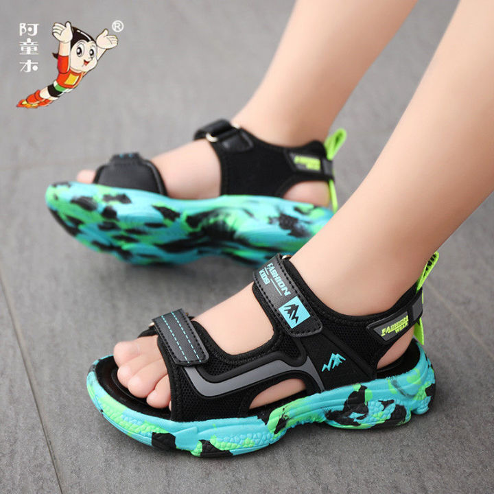 Astro%20Boy%20Children's%20Sandals2023Summer%20New%20Boys'%20Sports%20Sandals%20Non-Slip%20Soft%20Bottom%20Middle%20and%20Big%20Children%20Beach%20Shoes%20-%20Image%204