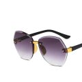 New Fashion Sunglasses for Kids Punk Oversize irregular Frameless Polygon UV400 Glasses Children Oculos De Sol Masculino. 