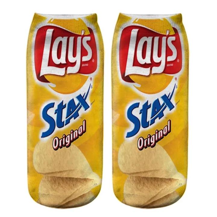 New%20Funny%20Cartoon%20Foods%20Low%20Ankle%203D%20Printed%20Potato%20Chips%20Fries%20Short%20Cotton%20Socks%20For%20Women%20Men%20Summer%20Spring%20Dropship%20-%20Image%203