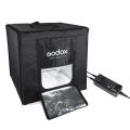 Godox LSD40 40*40*40cm LED Mini Photography Studio Shooting Tent Softbox with 2pcs LED Light Board 5800K CRI 96+ Power 40W for Macro and Product Photography.