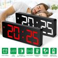 Digital Alarm Clock LED Screen Alarm Clocks Large Mirror Display USB Snooze Function Desk Table Clock Home Decor LED Clock. 