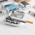 Rectangular  Useful Outdoor Metal Pocket Ashtray Metal Ashtray Rust-Proof   for Home. 