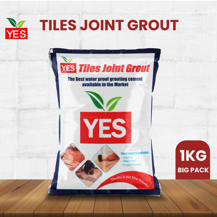 YES Grout Tiles Putty/White Cement For Arts & Plumbing- 1kg