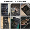 Rat Sticky Traps 6X Extra Large, Black Mouse Glue Trap Sticky Trap for Mice and Rats, Enhanced Stickiness Trapping Pads Snakes Spiders Roaches for House Rodent Pest Control. 