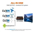 [Oryginalne] GTMEDIA GT COMBO 4K UHD satelitarny odbiornik TV DVB-S2/T2/C Android9.0 system 2G + 16GB TV, pudełko BT 4.1 buti w WIFI 2.4G/5G. 