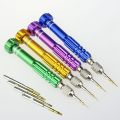 LI 5 in 1 Alloy Magnetic Disassemble Open Repair Screwdriver Tool Set for Cell Phones Eletronic Devices. 