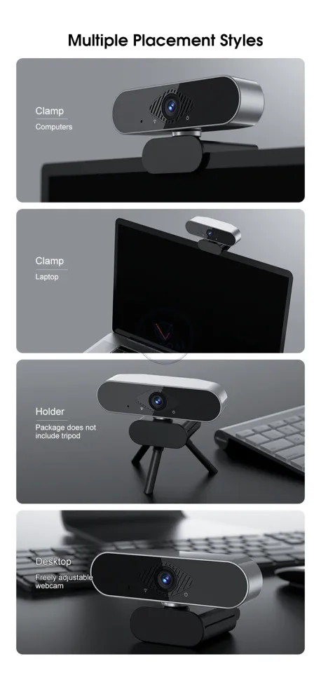 Video Conferencing Top Webcam Pc Vocoal Webcam 2K HD Webcam