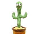 Dancing Cactus Toy Electric Cactus Sing Repeat Singing Rechargeable Talking Cactus Mimicking Toy For Plush Toys 120 SONGS. 