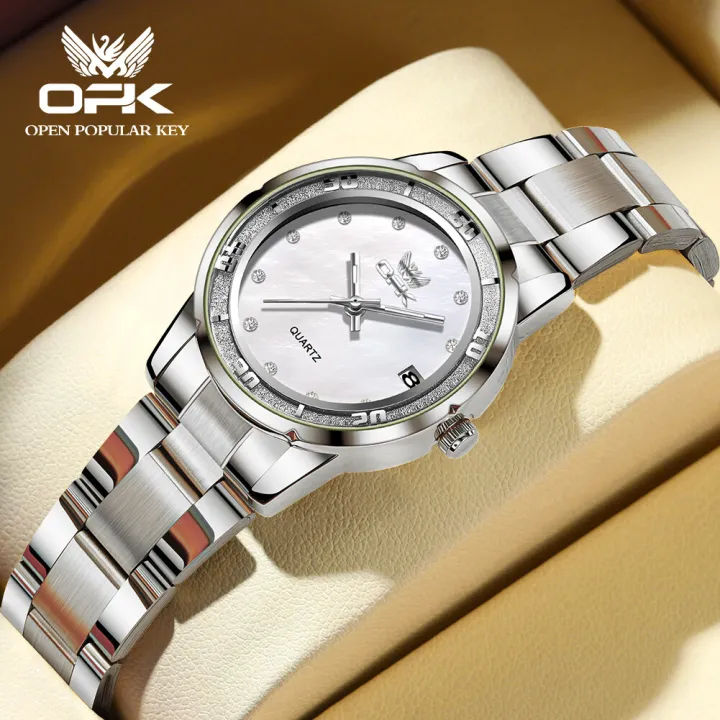 OPK%20Watch%20for%20women%20%20stainless%20steel%20strap%20waterproof%20trendy%20fashion%20diamond%20embellished%20luminous%20Korean%20trendy%20style%206013%20-%20Image%202