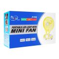 Rechargeable Folding Fan Mini fan With LED Light - MOCHO JR5580.