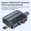 NFC Bluetooth 5.3 Audio Receiver 3.5mm AUX RCA USB U-Disk/TF HIFI Stereo Music Wireless 5.0 Adapter With Mic For Car Kit Speaker. 
