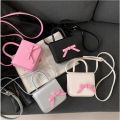 Children's Bag New Creative Bow Colored Mini Square Bag Sweet Girl Crossbody Bag Mouth Red Bag Girl side bags for girls.