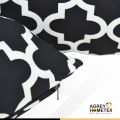 Cushion Cover, Black & White (20"x12"), Only Cover, 1 Pcs. 