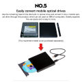 Slim USB 2.0 12.7mm IDE To External CD DVD Optical Drive Enclosure Case Laptop Laptop Optical Drive External Box. 