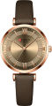 CURREN 9079-Coffee Ladies watch waterproof classic quartz watches.