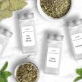 216 Spice Jar Labels Preprinted Waterproof Letter Kitchen Jars Stickers For Cans Self-Adhesive Labels Spice Storage Jar Label Kitchen Labels. 