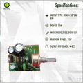 TDA-2003 TDA 2002 Single Power Supply DC 12V 2A 10W Mono Audio Power Amplifiers Circuit For Single Speakers. 