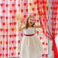 Love Heart Shaped Net Curtain/Porda - 1pcs - Porda Multi colour For Dynamic Fashion.