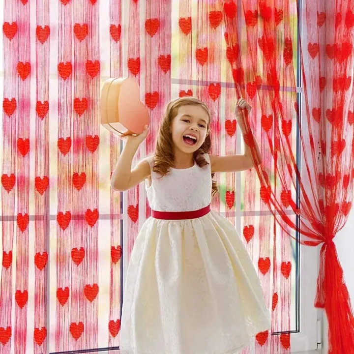 Love%20Heart%20Shaped%20Net%20Curtain/Porda%20-%201pcs%20-%20Porda%20Multi%20colour%20For%20Dynamic%20Fashion%20-%20Image%203