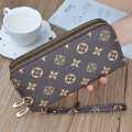 Wallet for girls long style  new wallet multiple card slots small coin purse double zipper ladies wallet. 