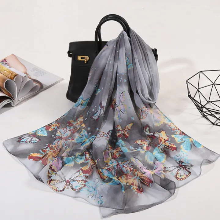 %EF%BC%88New%EF%BC%89Chiffon%20carf%20Comfortable%20to%20Wear%20ummer%20Butterfly%20Print%20Long%20hawl%20Wrap%20-%20Image%204