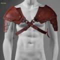 Medieval Shoulder Pauldron Shoulder Cover Cape for Rave Halloween Dress up. 