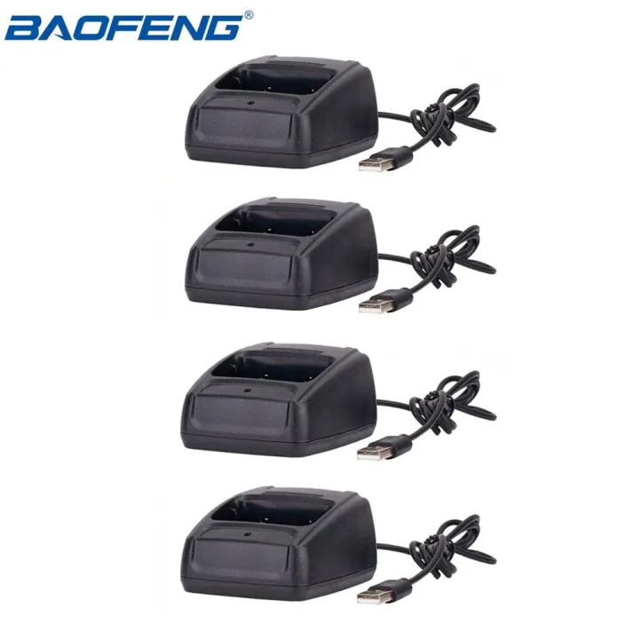4pcs Baofeng USB Li-ion Radio Battery Charger Input 5V 1A For Baofeng BF-888S bf888S Walkie Talkie USB Charger