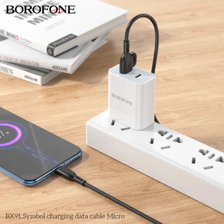 BOROFONE%20BX91%202.4A%20Micro%20USB%20Fast%20Charging%20Data%20Cable%20Symbol%20Fast%20Charging%20Data%20Cable%20Type%20B%20Cable%20-%20Image%205