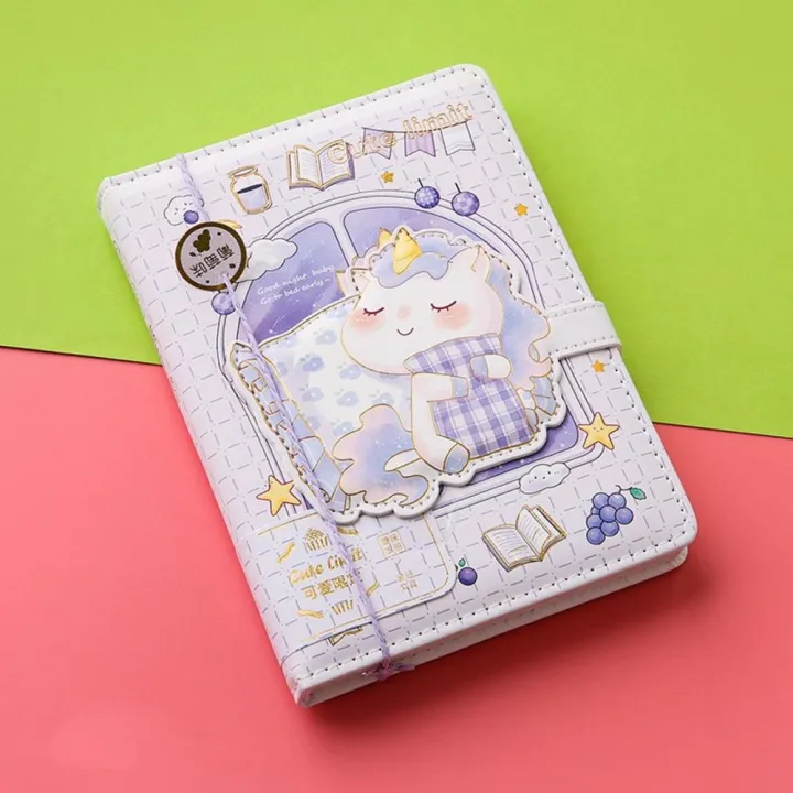 Cute%20Magnetic%20Button%20Notebook%20Color%20Pages%20Illustration%20Student%20Planner%20Agenda%20Notepad%20Girl%20Diary%20Book%20-%20Image%202