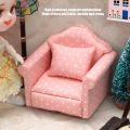 Dollhouse Mini Sofa, 1:12 Doll House Mini Sofa High Simulation for Kids for 1:12 Scale Doll House for Gifts. 