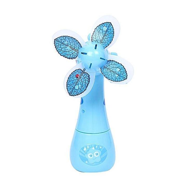 Portable Hand Crank Mini fan with Water Mist Spray for Kids Toy Gift