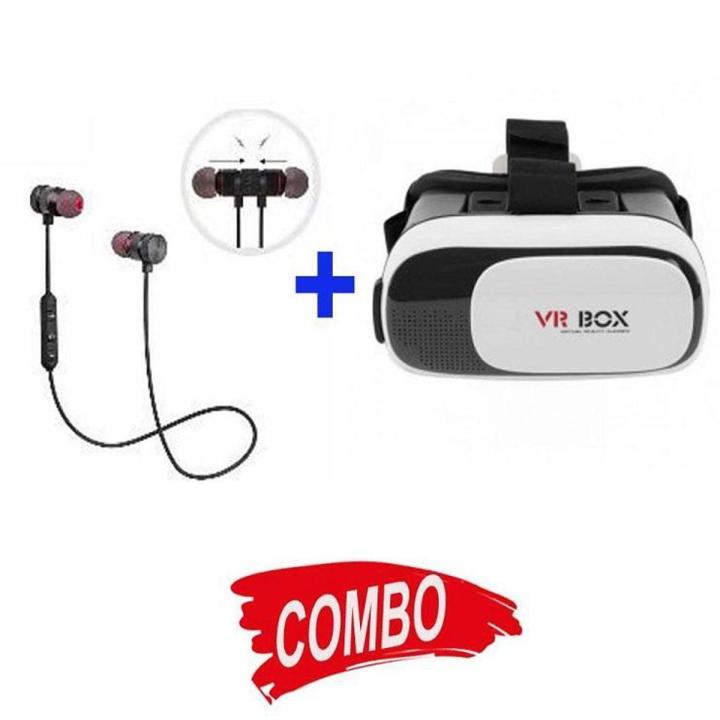 Vr Box + Magnet Wireless Headphone Combo Offer