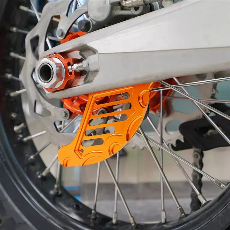 Orange Rear Brake Disc Guard Protector For
