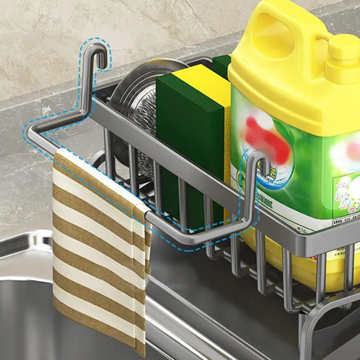 Sink%20Caddy%20Sponge%20Holder%20Sink%20Basket%20Brush%20Holder%20Dish%20Cloth%20Hanger%20Soap%20Rack%20Sink%20Stopper%20Holder%20Sponge%20Holder%20For%20Kitchen%20Sink%20-%20Image%203