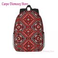 Ukraine Ukrainian Embroidery Ornament Backpack for Men Women Water Resistant School College Boho Bag Printing Bookbags. 