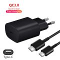 10pcs 25W (18W) PD Fast Wall Charger Quick charging phone plug For iphone samsung huawei Type c Quick Charger.