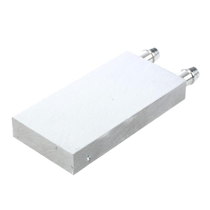 80mm Aluminum Alloy 80x40x12mm Water Cooling Water Block Heatsink Head For Liquid Cooler Fan Cooling Radiator TEC12706 TEC1-12706 Peltier Heat Sinks DIY
