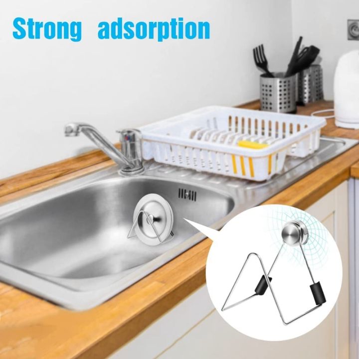 JOUYI%20Magnetic%20Sponge%20Holder%20for%20Kitchen%20Sink%20Caddy%20Stainless%20Steel%20No%20Drilling%20with%20Adhesives%20Waterproof%20Kitchen%20Accessories%20-%20Image%205