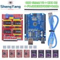 Tzt Cnc Shield V3 Engraving Machine 3d Printe 4pcs Drv8825 Or A4988 Driver Expansion Board For Arduino Uno R3 With Usb Cable. 